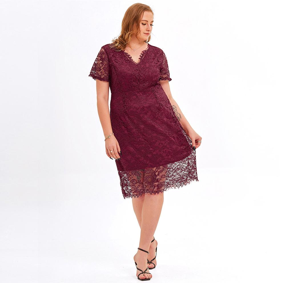 【XL-4XL】2024 rochie eleganta din dantela stil nou