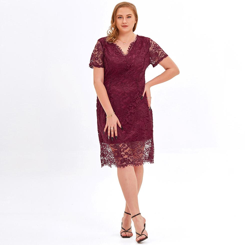 【XL-4XL】2024 rochie eleganta din dantela stil nou