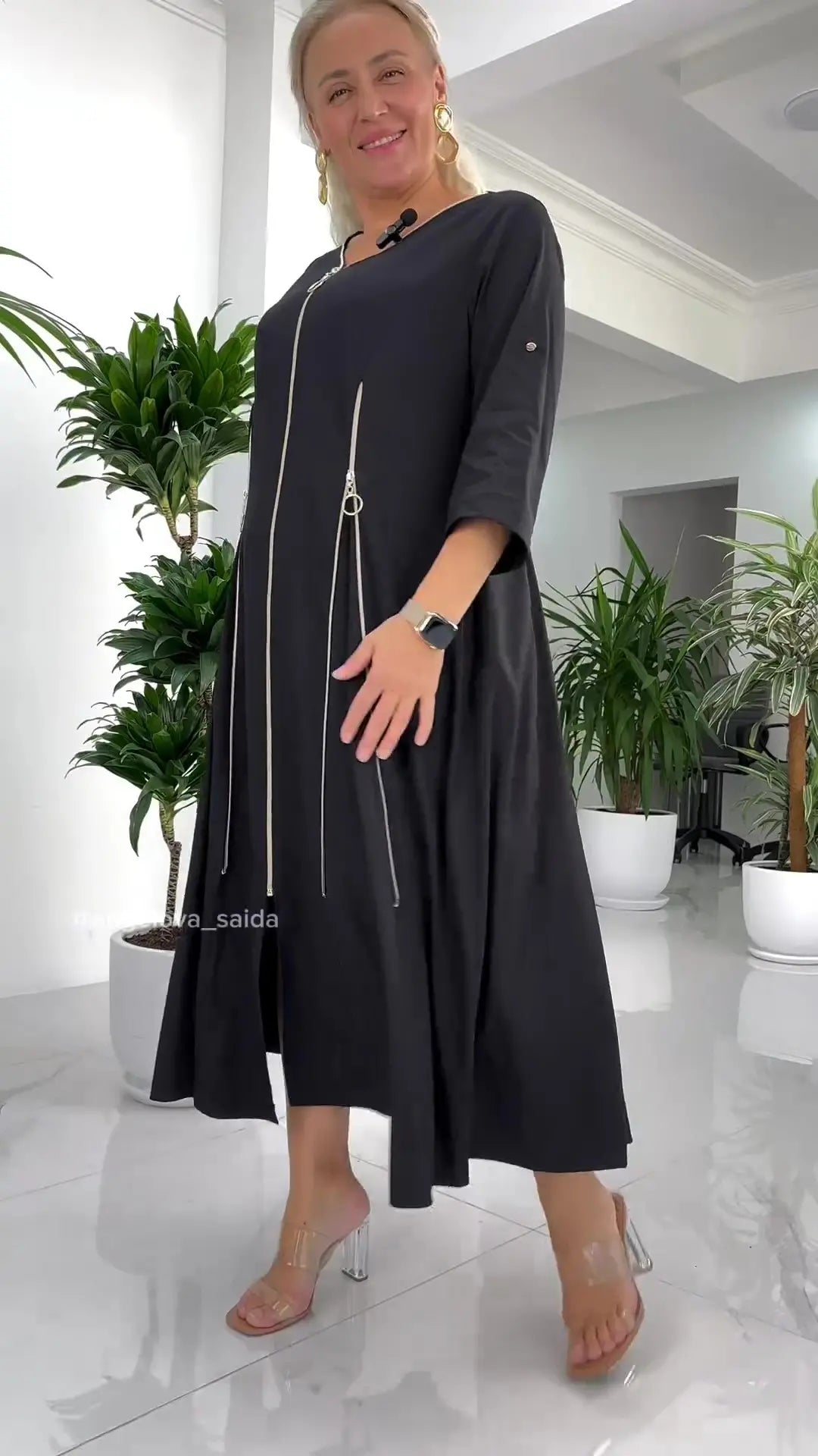 💖🤩【S-5XL】 2024 rochie nouă, de înaltă calitate, de toamnă, cu fermoar